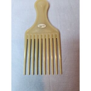 Vintage Goody Hair Pick Comb Pearlescent‎ Beige Wide Tooth Afro Styling Too